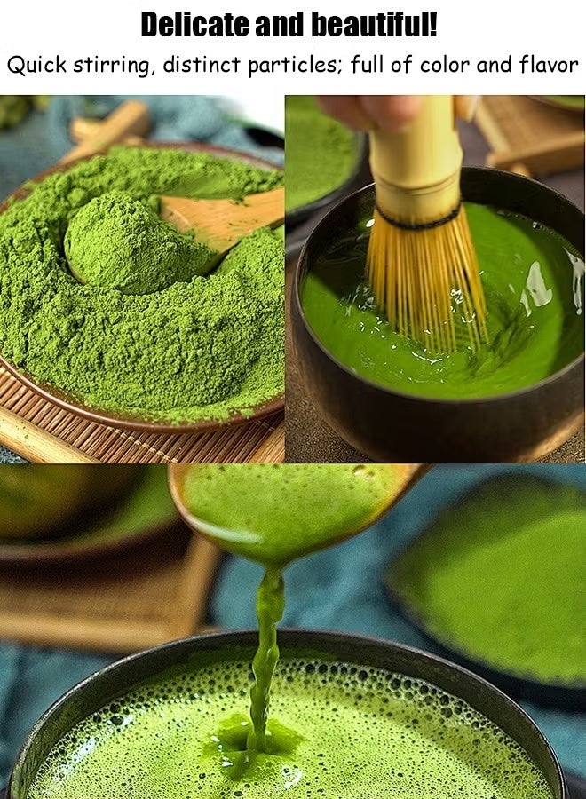 MASINGAA 8-Piece Matcha Tea Set Includes Matcha Bowl Bamboo Whisk Scoop Whisk Holder Stainless Steel Sifter and Complete Tea Making Kit Perfect Set to a Traditional of Matcha（Light Green） - Image 4