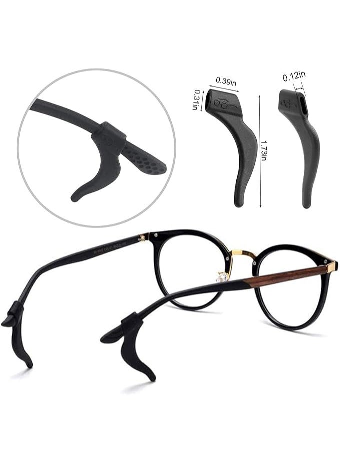 SYNSYB SYNSYB Ear Gripper Holders for Eyeglass Nose Pads Silicone Anti -Slip Glasses Eyeglasses Temple Tips Sleeve Retainer Extender for Eye Glasses Sunglasses of Adults - Image 4