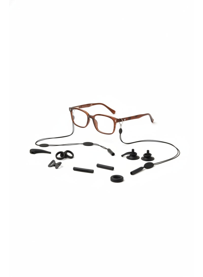 SYNSYB Ear Gripper Holders for Eyeglass Nose Pads Silicone Anti -Slip Glasses Eyeglasses Temple Tips Sleeve Retainer Extender for Eye Glasses Sunglasses of Adults - Image 1