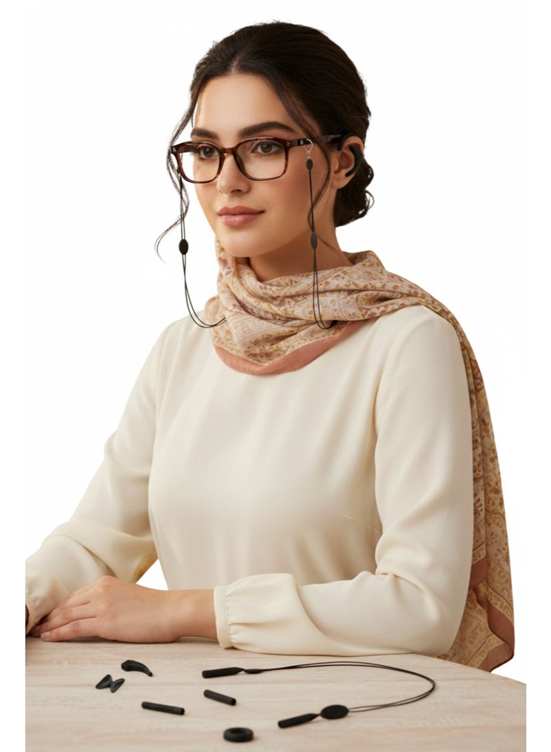 SYNSYB Ear Gripper Holders for Eyeglass Nose Pads Silicone Anti -Slip Glasses Eyeglasses Temple Tips Sleeve Retainer Extender for Eye Glasses Sunglasses of Adults - Image 2