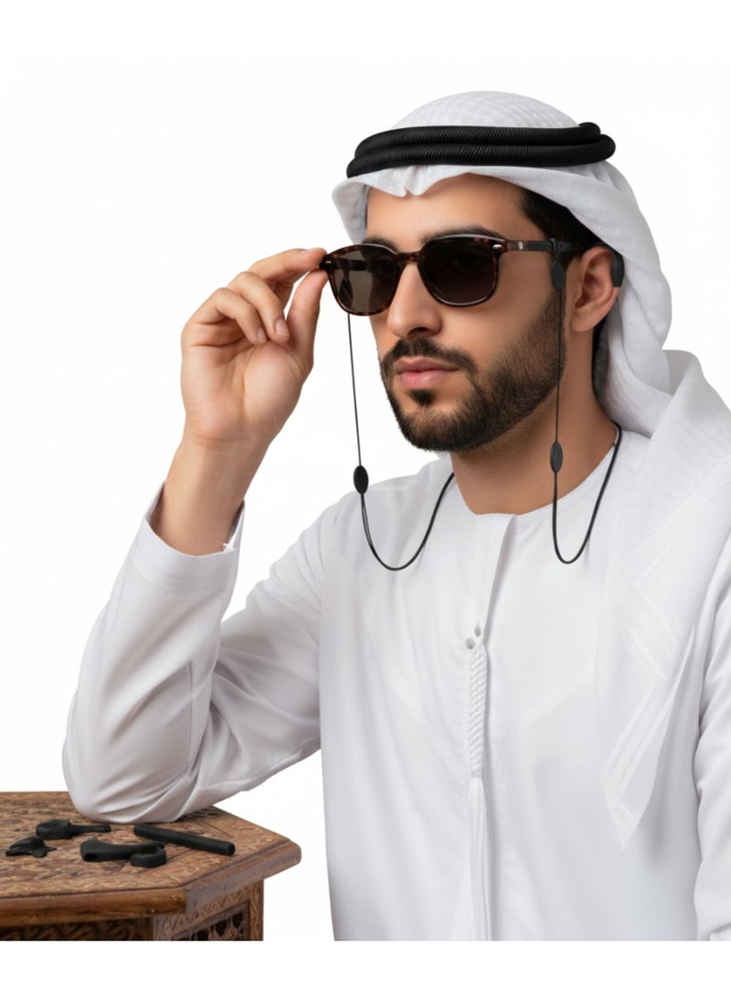 SYNSYB Ear Gripper Holders for Eyeglass Nose Pads Silicone Anti -Slip Glasses Eyeglasses Temple Tips Sleeve Retainer Extender for Eye Glasses Sunglasses of Adults - Image 3