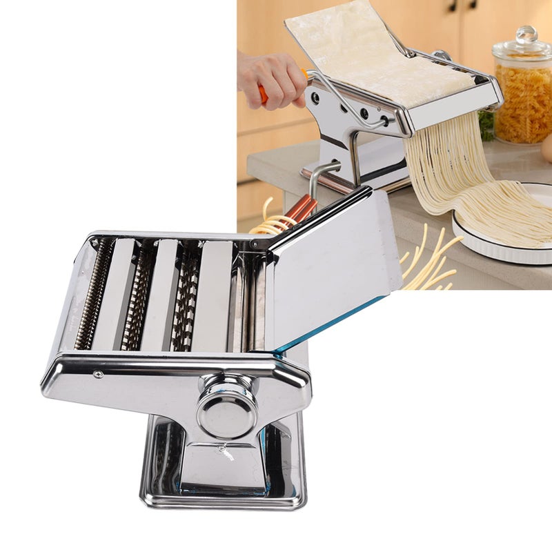 Stainless Steel Manual Pasta Machine 3 Blade Noodle Maker Dough Sheeter Pressing Kitchen Tool - Image 3
