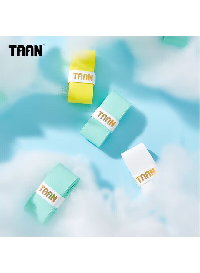 Taan شريط قبضة الريشة الطائرة، لاصق مسطح دقيق، ماص للعرق، قابل للتنفس، شريط قبضة سحابي، H19 أبيض، عبوة من ثلاثة - Image 5