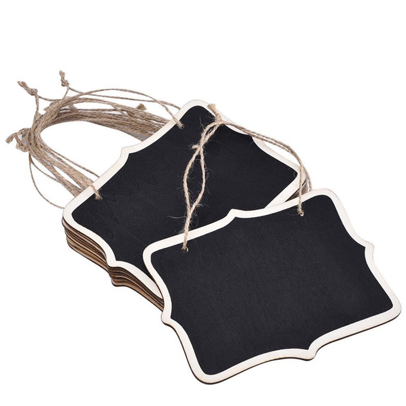 12pcs Mini Chalkboards Tags Hanging Message Board Signs for Weddings Kids Crafts - Image 5