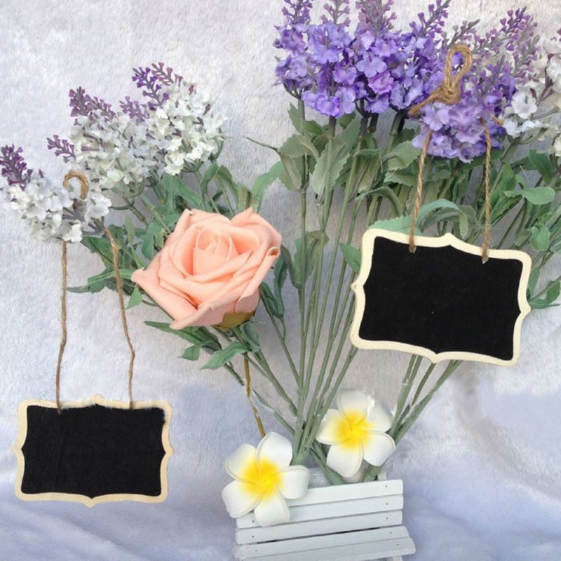 12pcs Mini Chalkboards Tags Hanging Message Board Signs for Weddings Kids Crafts - Image 2