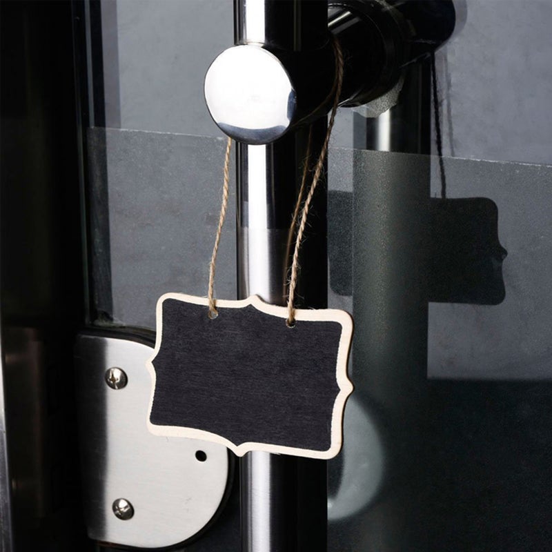 12pcs Mini Chalkboards Tags Hanging Message Board Signs for Weddings Kids Crafts - Image 4