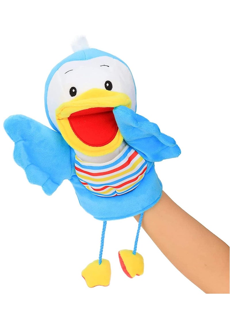SYOSI - Plush Bird Hand Puppet with Open Movable Mouth for Imaginative Play Role Interactive Toy for Storytelling Teaching Theater Gift - Image 1