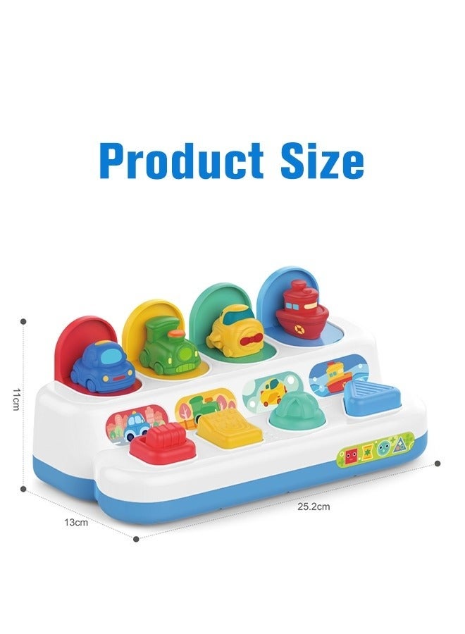 MIXDE Pop Up Cause and Effect Toy with ons Colors for Kids,Developmental Toys with Color Sorting Animal Toys Suitable for Toddlers Learning Educational Montessori Toys  - Image 4