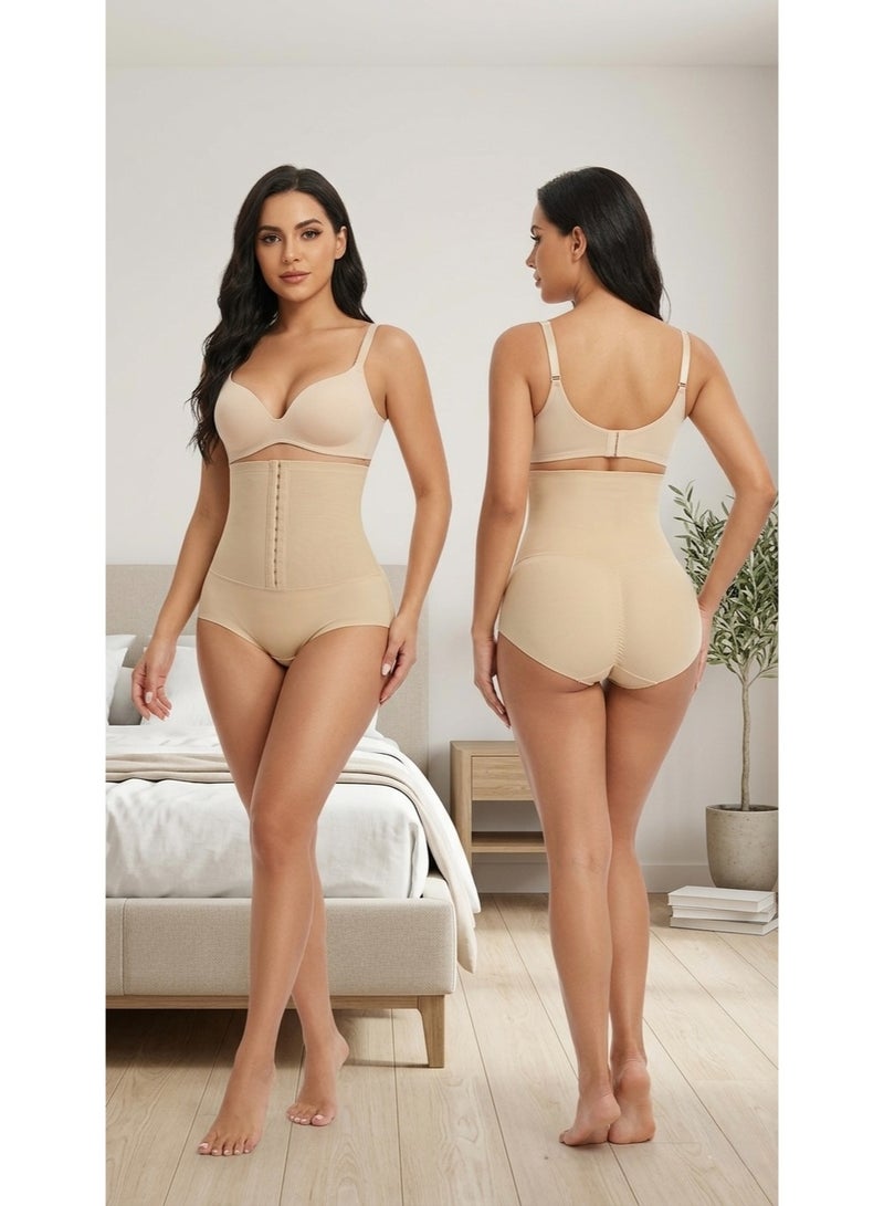 2 PCS Women's High-Waist Tummy Control Seamless Shaping Body Shaper Briefs - Image 1