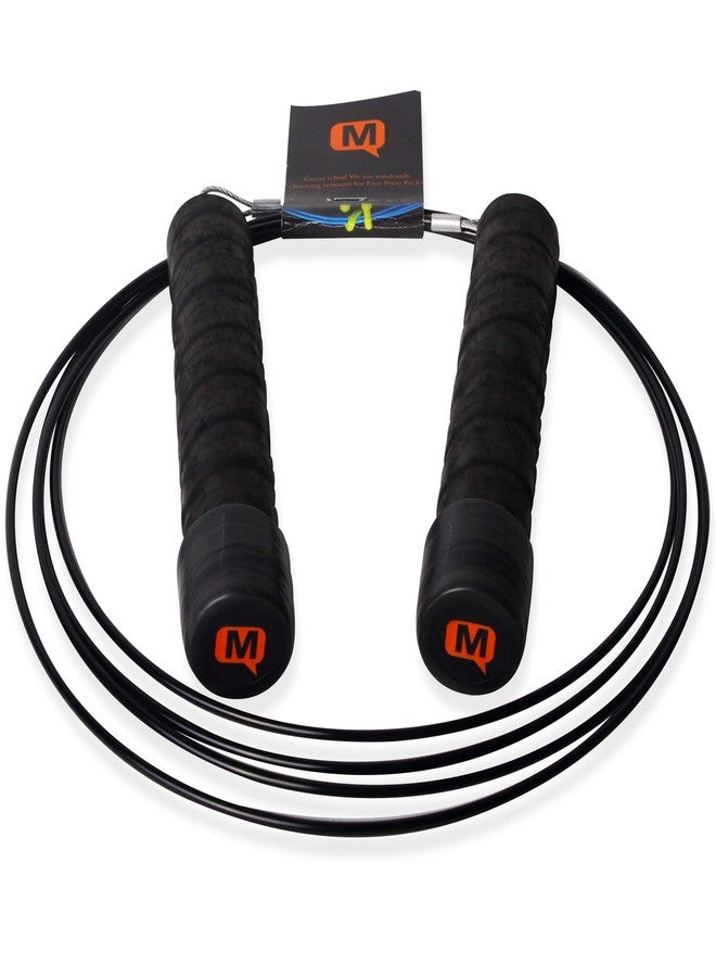MUTE | Premium Speed Jump Rope with Grip Handles, Nylon-Coated Cable and Metal Bearings - Use for Gymnastics, Boxing, Functional Fitness and Cardiovascular Exercise (9') - Image 1