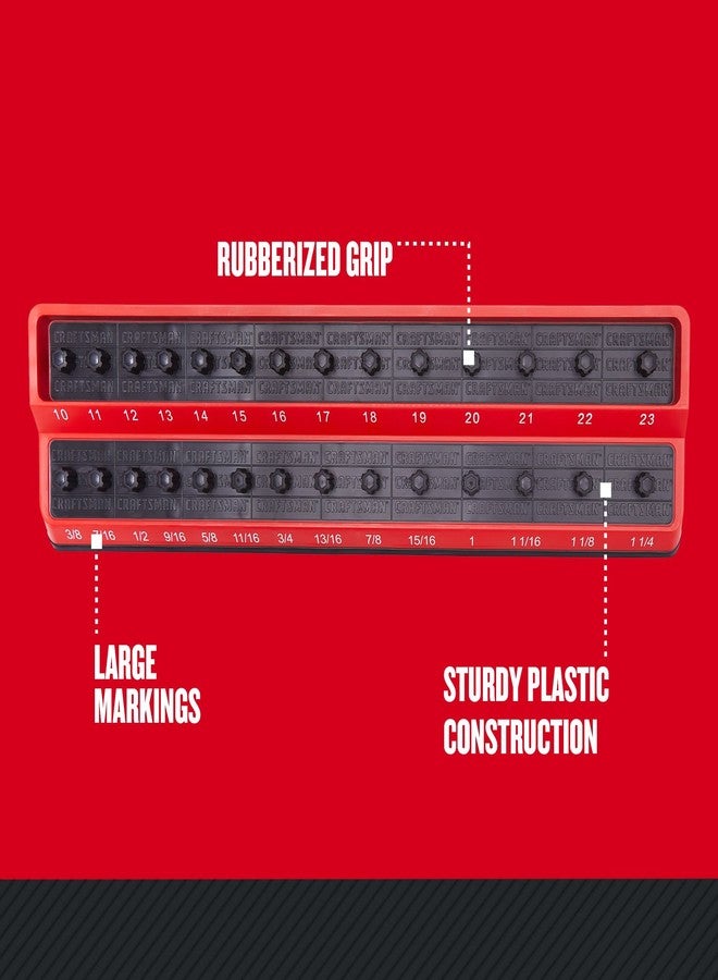 كرافتس مان حامل وتد المقبس، منظم تخزين علبة الأدوات من كرافتسمان، محرك 1/2 بوصة (CMMT99416) - Image 4