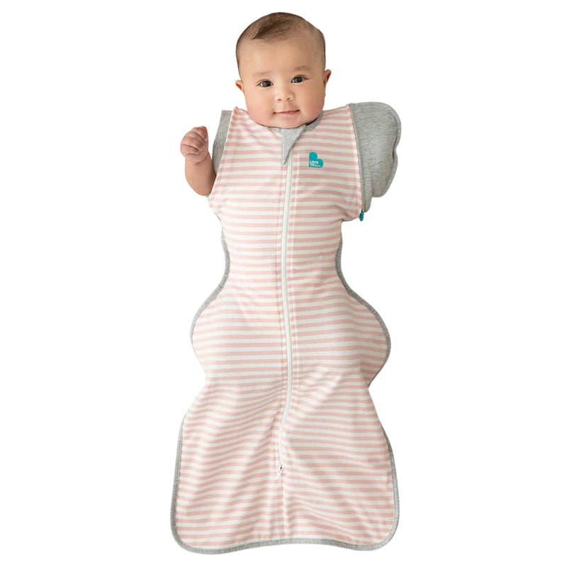 Love to Dream Swaddle Up Transition Swaddle, Patented Zip-Off Wings, Gently Help Baby Transition from Being Swaddled to Arms Free When Showing Signs of Rolling, 1.0 TOG, 19-24 lbs, Pink - Image 1