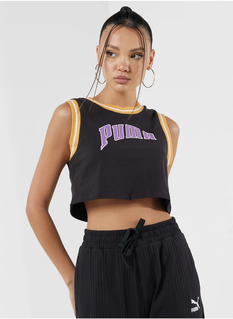 PUMA Team For The Fanbase Graphic Cropped T-Shirt