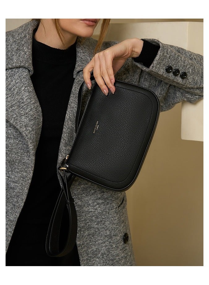 David Jones David Jones- Minimal Cross Body Semi Moon Bag for women model cm6708B- The original Casual style Dream bag- Faux leather cross body and shoulder bag - Image 3