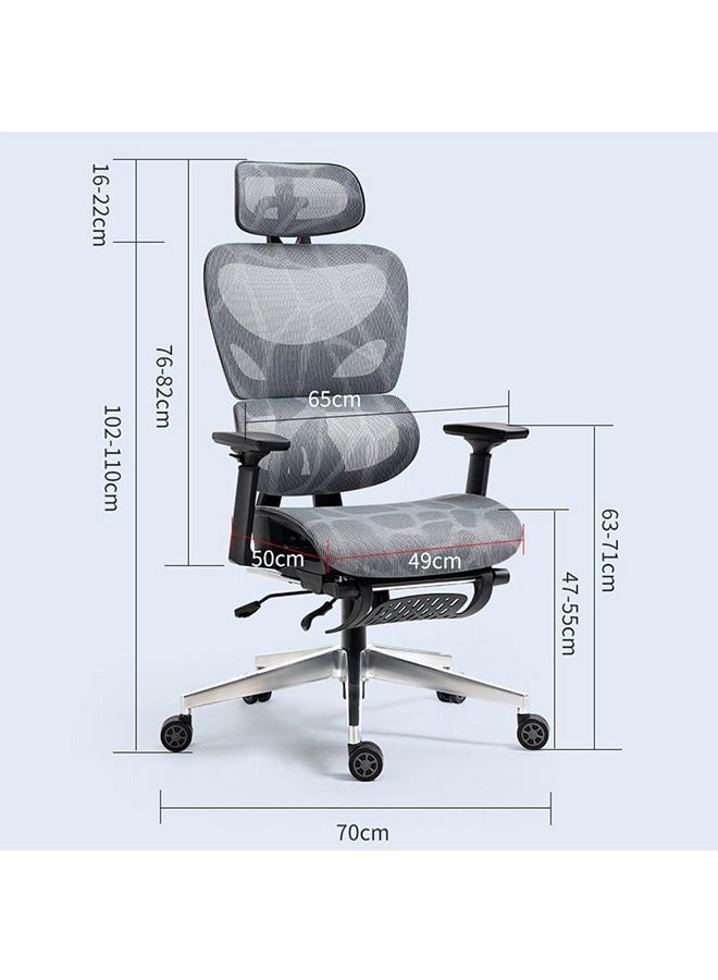 Generic Office Chair Ergonomic Desk Chair, ALL-Mesh High Back Home Office Chair Lumbar Support, Reclining Gaming Chair Adjustable Armrests Headrest, Big and Tall Swivel Computer  - Image 2