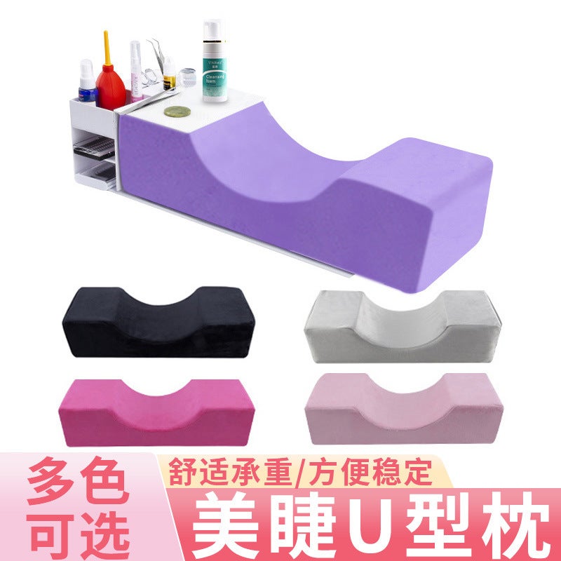 Beauty Salon Grafted Eyelash Pillow Eyelash Artist Tattoo U-Shaped Pillow Acrylic Workbench Neck Eyelash Pillow - Image 2