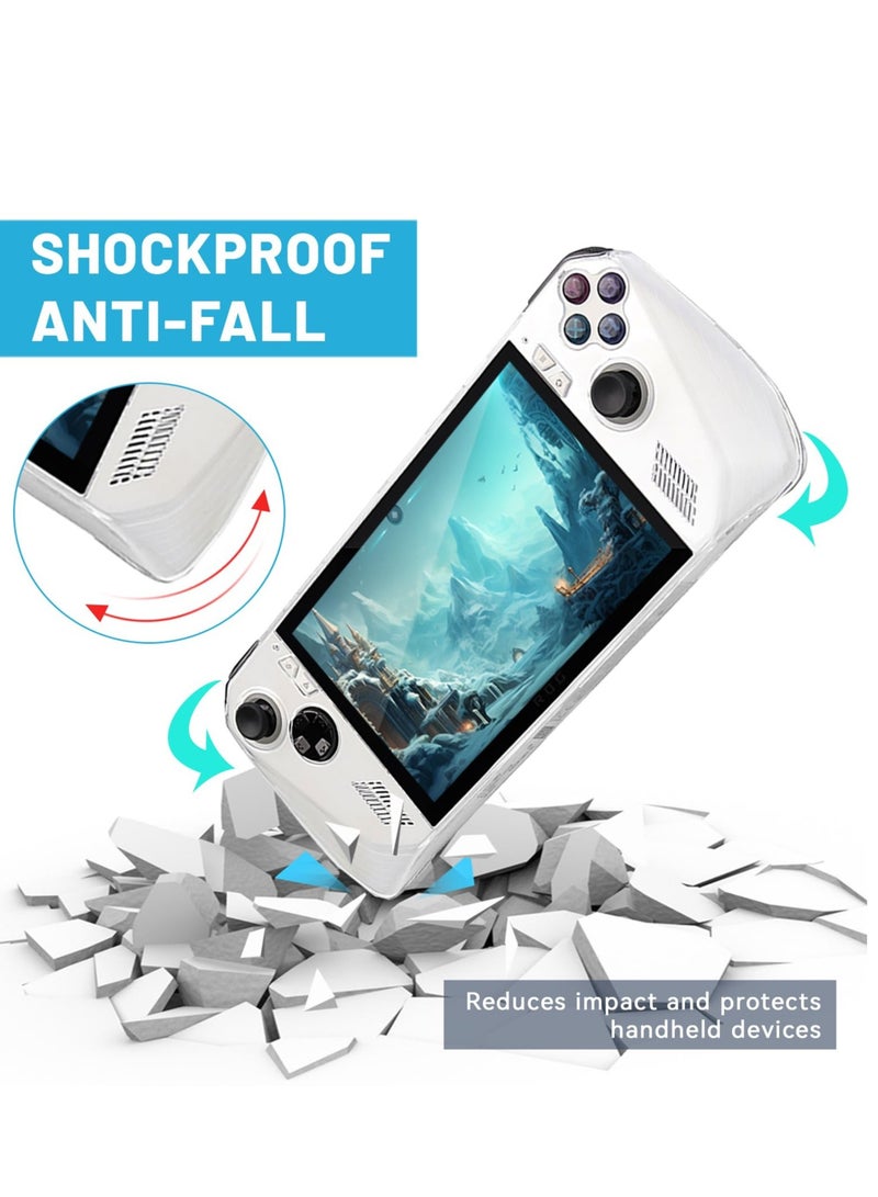 ASUS Rog Ally Handheld Clear Protective Case with Tempered Glass Protector and Accessories for Ultimate Protection - Image 3