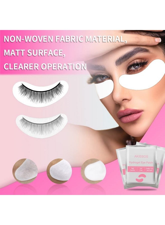 Akissos Eye Pads Eyelash Extension Supplies Akissos 100 Pcs Under Eye Patches Undereye Gel Lash Extension Supplies Lift Tint Lash Guard Professional Individual Diy Beauty Tool Hypoallergenic Lint Free - Image 5
