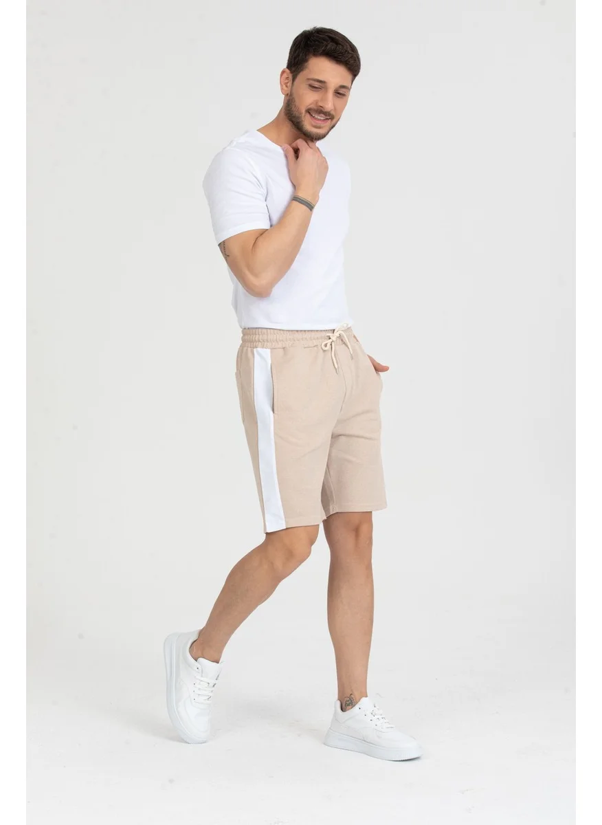 Twenty3 Men's Basic Stripe Detailed Pocket Shorts