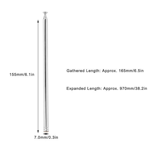 Walfront 7-Channel Full Channel Rod for Toy Car Radio, Telescopic for 2.4 GHz Remote Control - Image 2