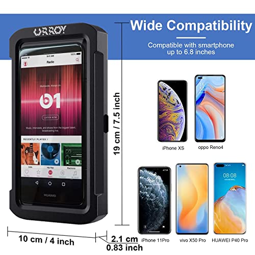 URROY Shower Phone Holder Waterproof, 360° Rotation Shower Phone Case, Anti-Fog High Sensitivity Universal Cover Mount Stand for Bathroom Wall Mirror Bathtub Kitchen, Gift for Men Women - Image 4