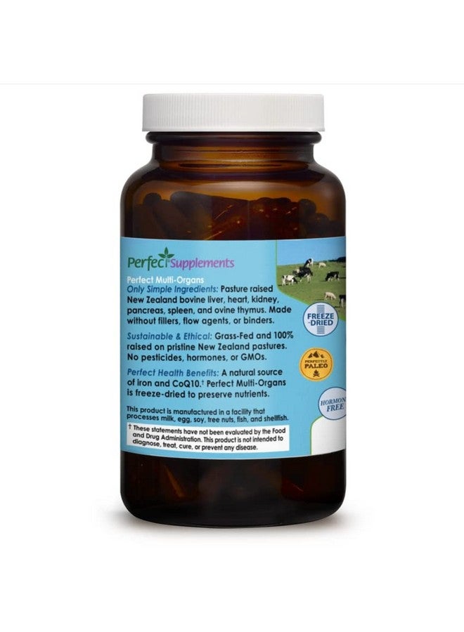 Perfect Supplements Perfect Multiorgans 180 Capsules A Blend Of 6 Synergistic Glandulars 100% Freeze Dried & Hormone Free New Zealand Pasture Raised - Image 4