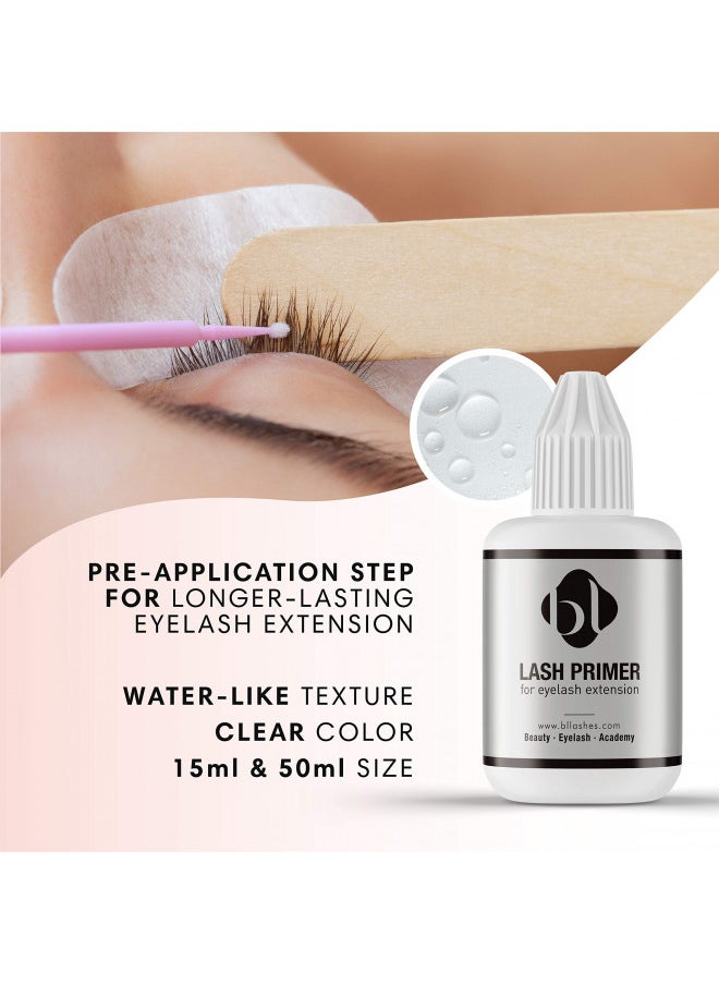 bl BL - BL Eyelash Eyelash Extension Primer 15ml | Longer Retention of lash extensions | Natural oil and protein remover - Image 1