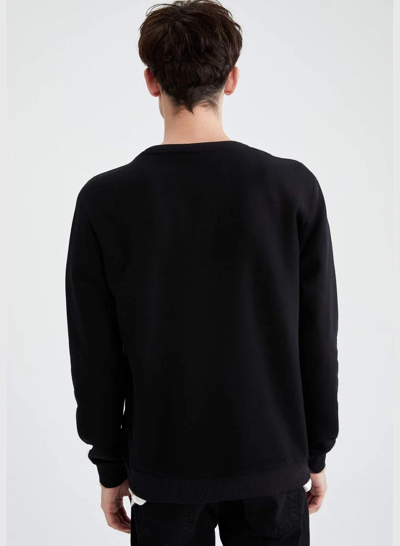 DeFacto Slim Fit Long Sleeve Arizona Print Sweatshirt
