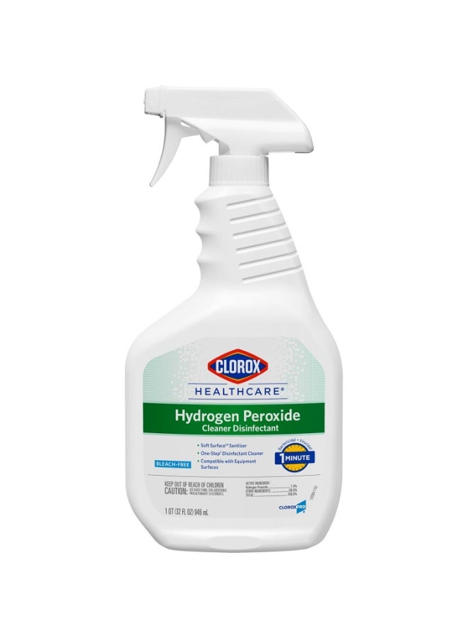 Clorox Healthcare Hydrogen Peroxide Cleaner Disinfectant, Bleach Free, 32 Fluid Ounces (Package May Vary) - Image 3