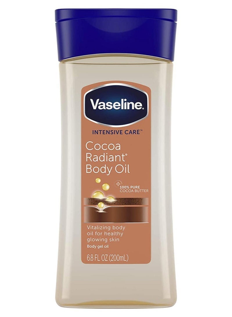 Vaseline Intensive Care Body Oil with Pure Cocoa Butter 200ml - Image 1