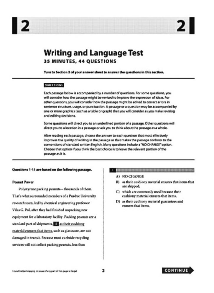 "إتقان قسم الكتابة واللغة في اختبار SAT - إصدار 2019"  - Image 4