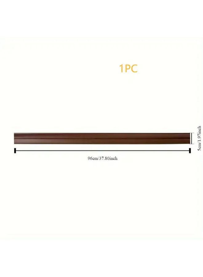 White Premium Door Bottom Seal Strip Noise Reduction Windproof Waterproof Easy Installation - Image 1