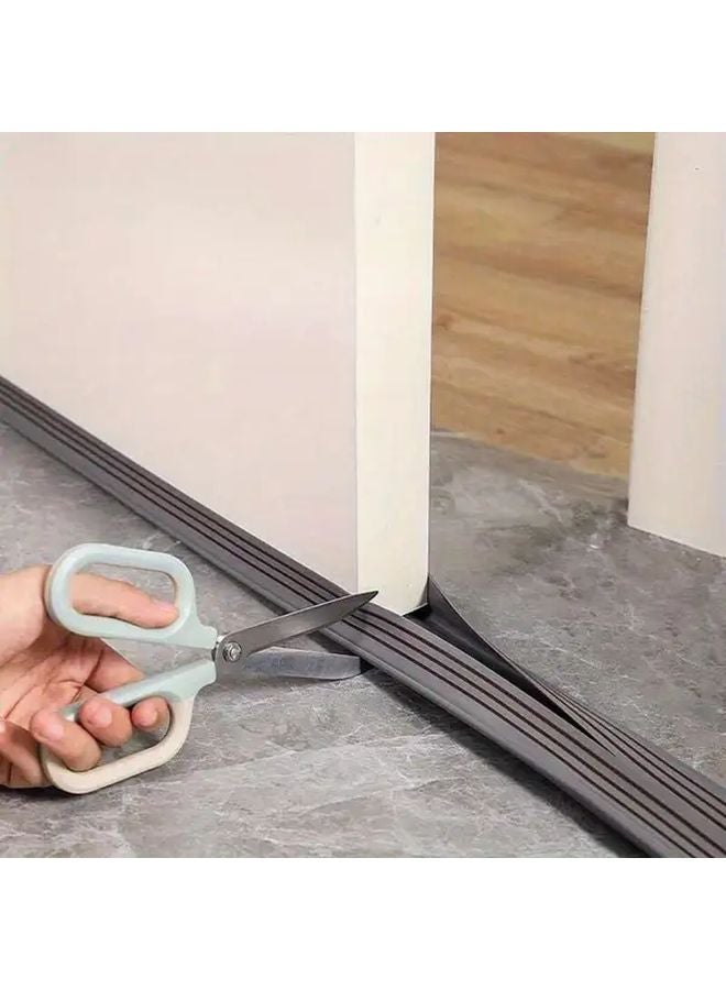 White Premium Door Bottom Seal Strip Noise Reduction Windproof Waterproof Easy Installation - Image 4