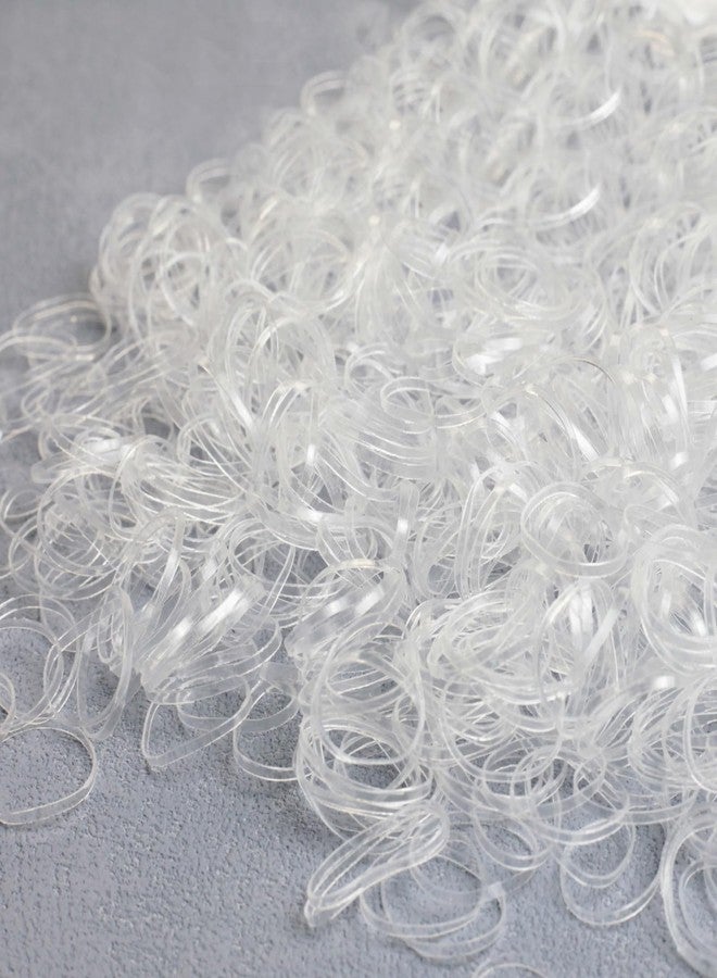 Zoolinn 1000pcs Transparent Mini Elastic Hair Bands, No Crease Ponytail Holders, No Damage, No Hurt, Soft & Durable - Image 1
