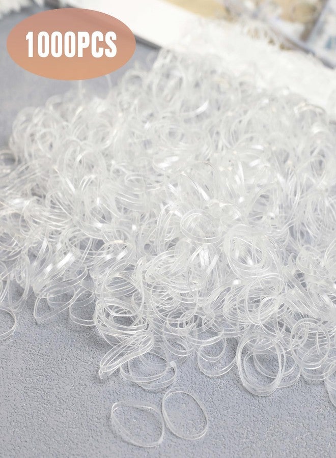 Zoolinn 1000pcs Transparent Mini Elastic Hair Bands, No Crease Ponytail Holders, No Damage, No Hurt, Soft & Durable - Image 5