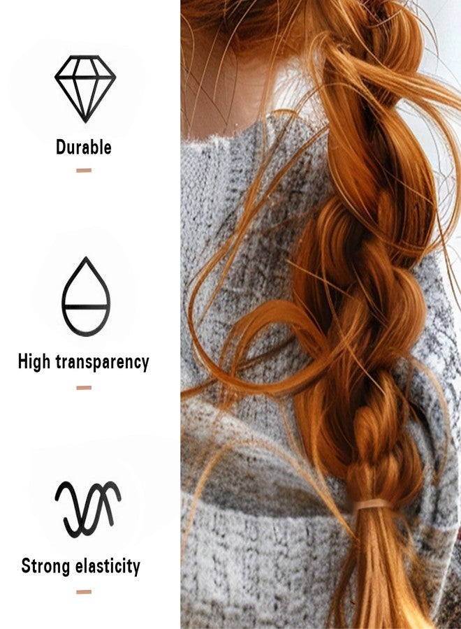 Zoolinn 1000pcs Transparent Mini Elastic Hair Bands, No Crease Ponytail Holders, No Damage, No Hurt, Soft & Durable - Image 2