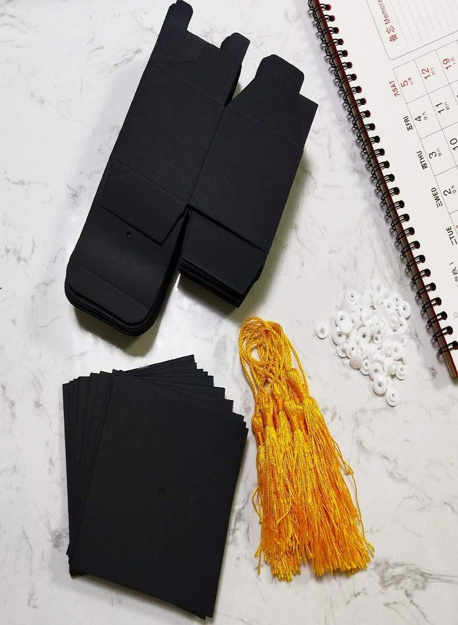 Soochat Graduation Cap Gift Boxes Doctoral Cap Shaped Paper Candy Boxes with Tassel Grad Cap Sweet Boxes for Graduation Decoration Supplies 20Pcs - Image 4