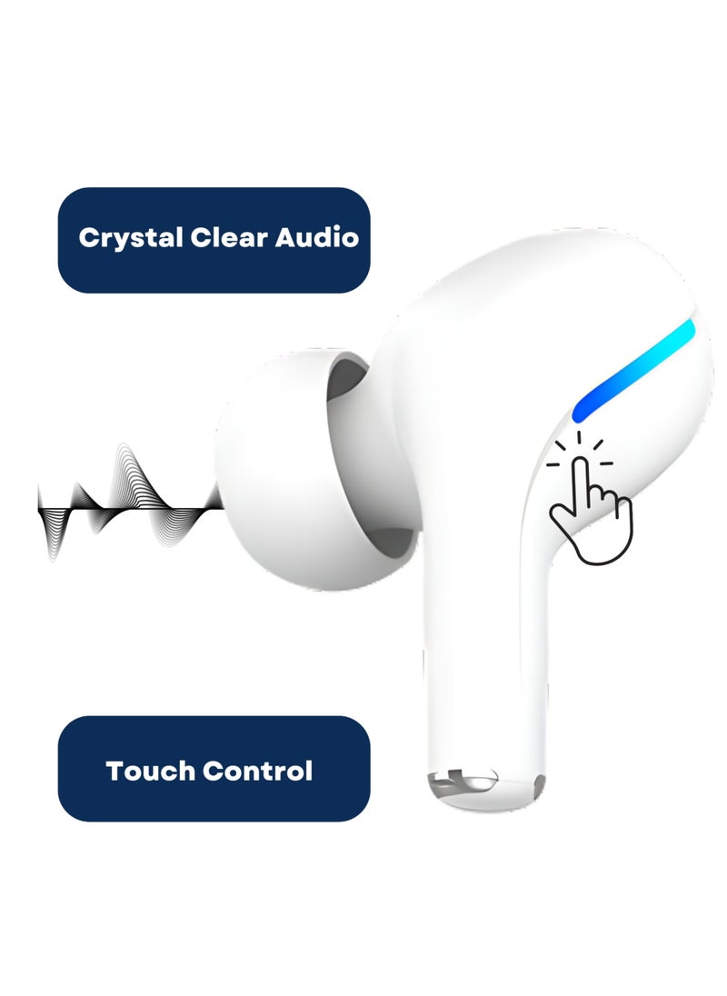 RADALIFESTYLE - Air 7 wireless bluetooth TWS in ear earbuds with ENC & low latency (white) - Image 1