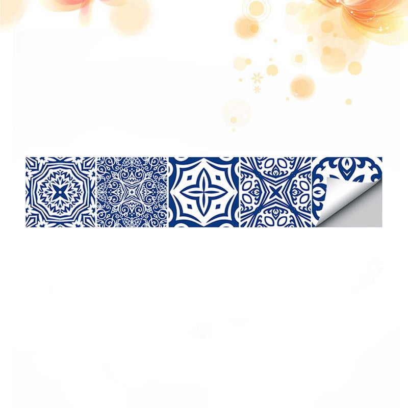 2pcs Tile Wallpaper Border Sticker Tiles Waist Line Wall Sticker Self Adhesive Border Decal for Bathroom Kitchen - Image 2