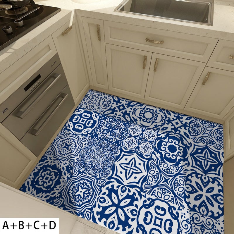 2pcs Tile Wallpaper Border Sticker Tiles Waist Line Wall Sticker Self Adhesive Border Decal for Bathroom Kitchen - Image 5