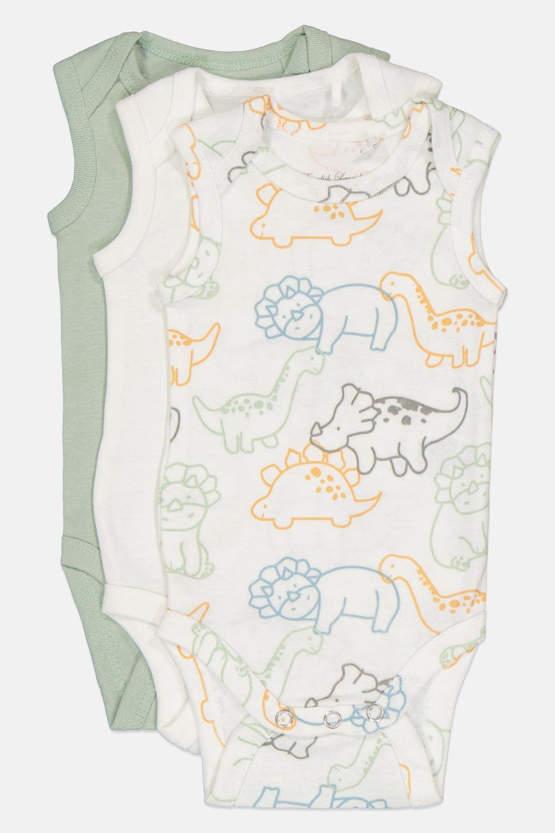 English Laundry Toddlers Boy 3 Pack Graphic Bodysuits, Multicolor - Image 4