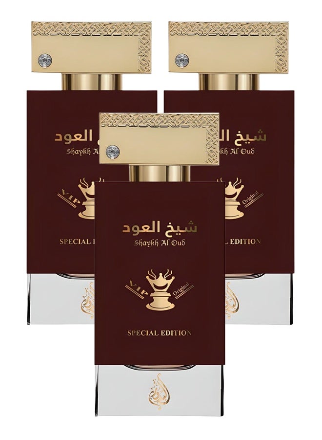 Genie Collection 3 Pieces Sheikh Oud Perfume For Unisex 100ml EDP - Image 1