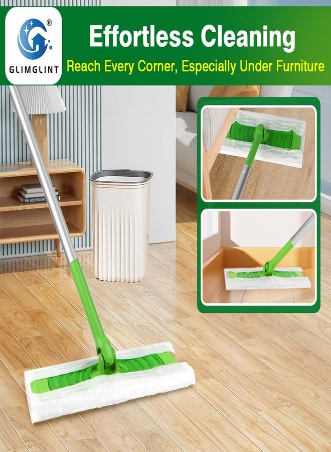 GLIMGLINT Dry Sweeping Cloths Pads Compatible with Swiffer Sweeper- Disposable Duster Refills Mop Pads for Cleaning Dust, Hair, Dirt, Disposable Duster Mop Pad 120PK - Image 3