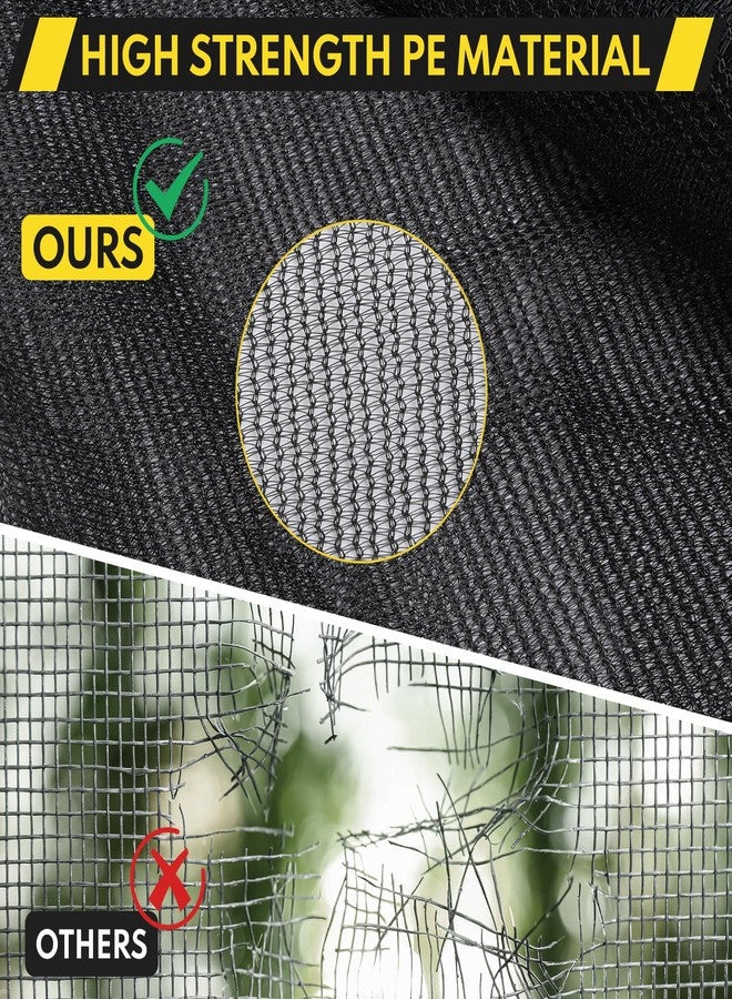 ZEMBSOYA Trampoline Safety Net, 14ft Weather-Resistant Replacement Enclosure Net for 6 Poles Round Frame, with Double-Headed Zippers and Adjustable Straps - Image 5
