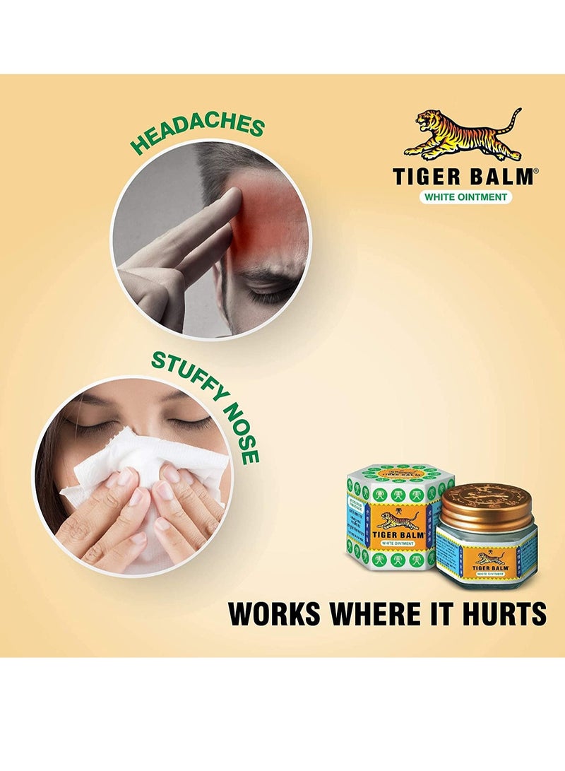 Tiger Balm Pack Of 4 White Ointment | 4 x 10g - Image 4