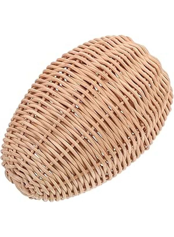 Handmade Rattan Decorative Eggs for Easter Basket Fillers and Home Centerpieces Set of 6 - Image 1