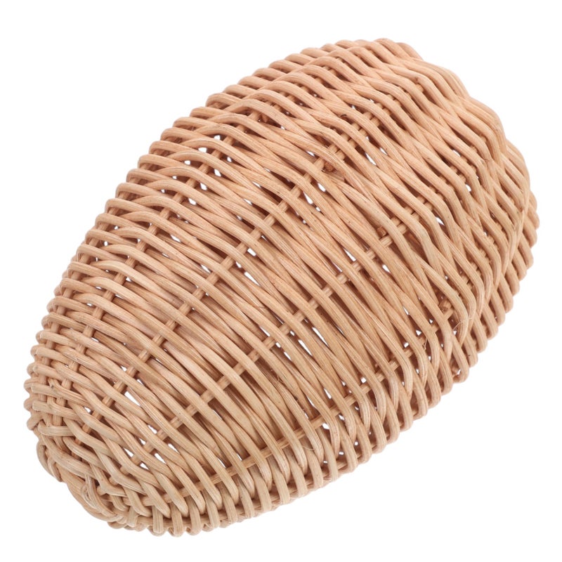 Handmade Rattan Decorative Eggs for Easter Basket Fillers and Home Centerpieces Set of 6 - Image 2