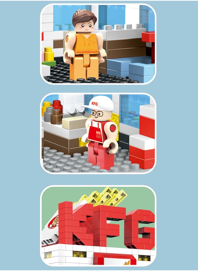 Reobrix 704 Building Blocks, Mini Chip Shop Toy Set, Educational Set Birthday Gift, Suitable for Children over 6 Years Old  - Image 4