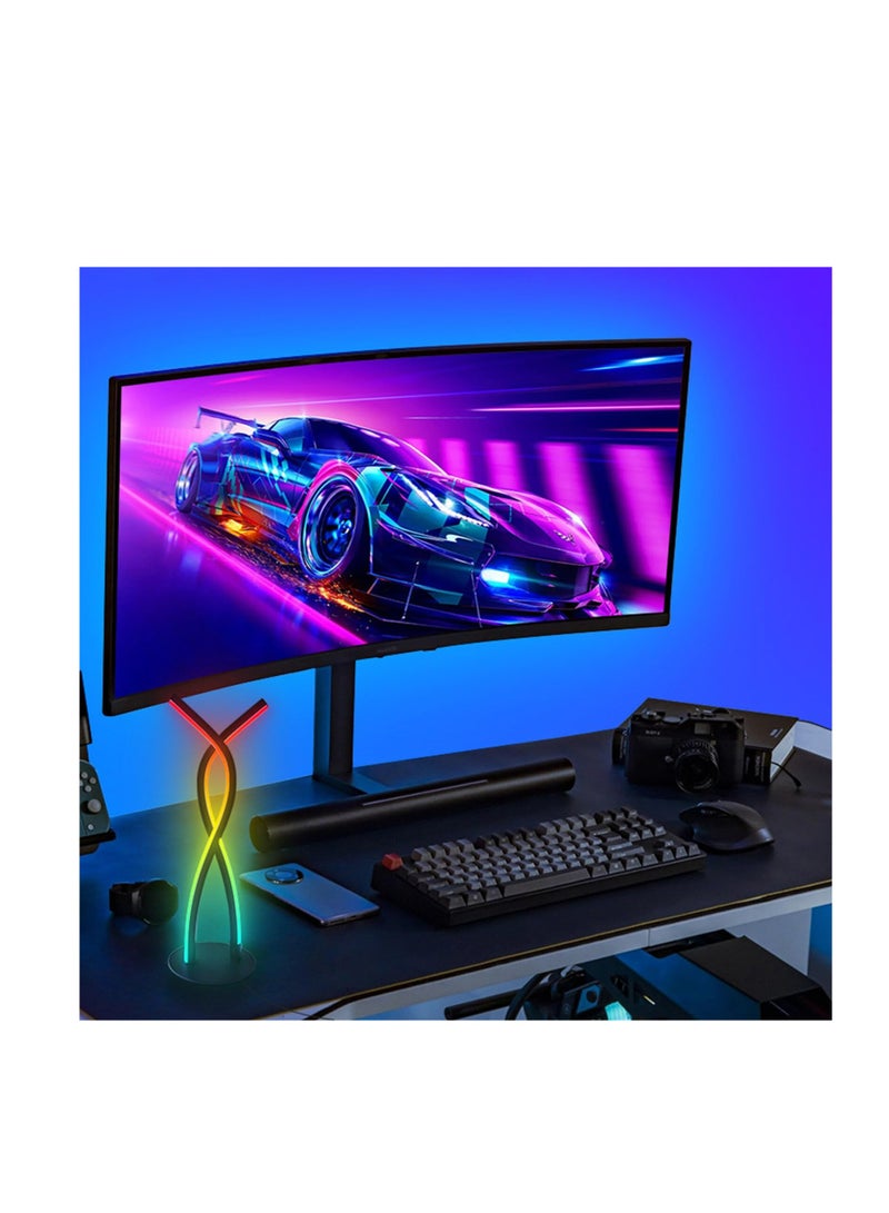 Excefore Creative Bedroom Bedside lamp, 18 Key Phantom Table Lamps with 2.4G Controller, Nordic Simple Style Desktop lamp, Individual Lamp Holder Modern Bedroom Lamp for Living Room Decor - Image 3