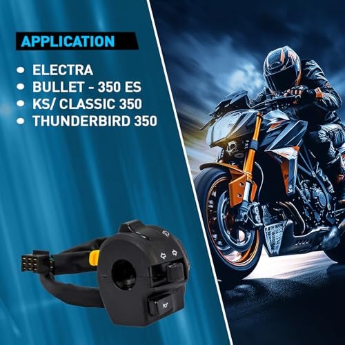 UNO Minda SW-0665AN Handle Bar Switch - Left for Royal Enfield Electra/Bullet - 350 ES/KS/Classic 350/ THUNDERBIRD 350 - Image 3